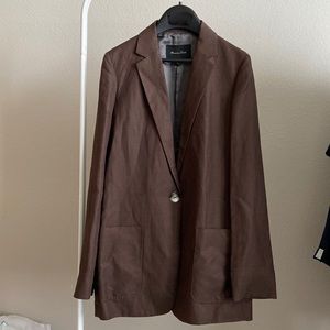 Massimo Dutti Linen Blazer